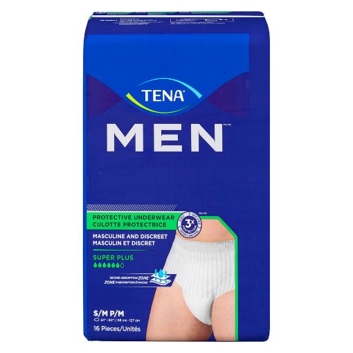 Picture of TENA PROTECTIVE UNDERWEAR - MEN - SUPER PLUS S/M 16S
