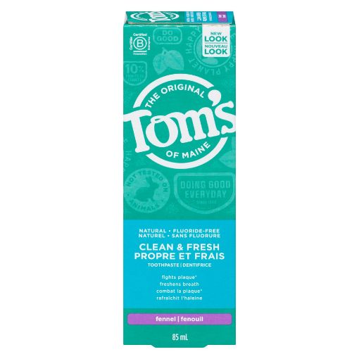 Picture of TOMS OF MAINE CLEAN and FRESH NATURAL TOOTHPASTE - F-FREE FENNEL 85ML