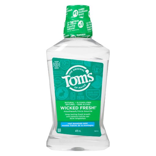 Picture of TOMS OF MAINE NATURAL MOUTHWASH - WICKED FRESH COOL MOUNTAIN 473ML         