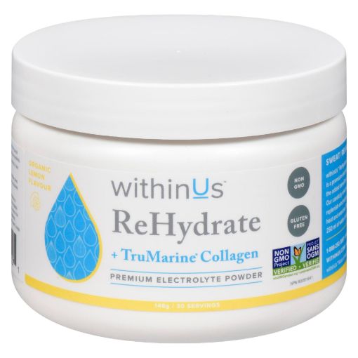 Picture of WITHINUS REHYDRATE JAR - CERTIFIED ORGANIC LEMON 148GR