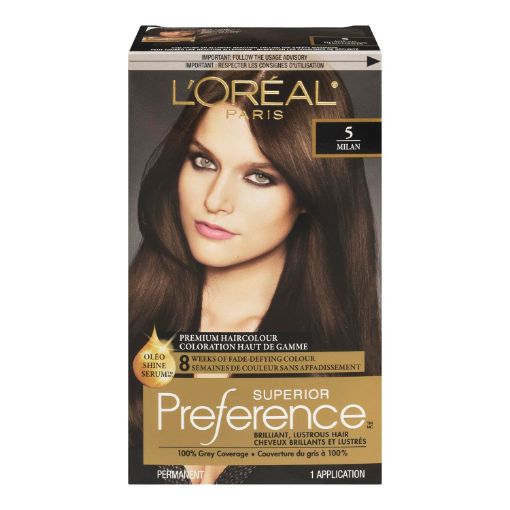 Picture of LOREAL PREFERENCE HAIR COLOUR - MEDIUM BROWN #48                           