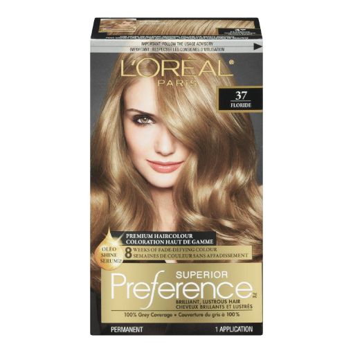 Picture of LOREAL PREFERENCE HAIR COLOUR - GOLDEN BLONDE #37                          