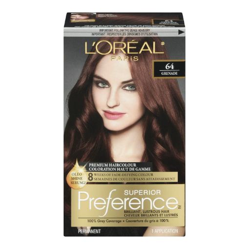 Picture of LOREAL PREFERENCE HAIR COLOUR - DARK AUBURN #64                            