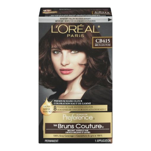 Picture of LOREAL PREFERENCE HAIR COLOUR - DARK SOFT MAHOGANY BROWN #CB415            