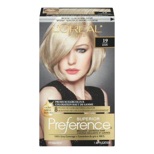 Picture of LOREAL PREFERENCE HAIR COLOUR - LIGHT ASH BLONDE #19                       