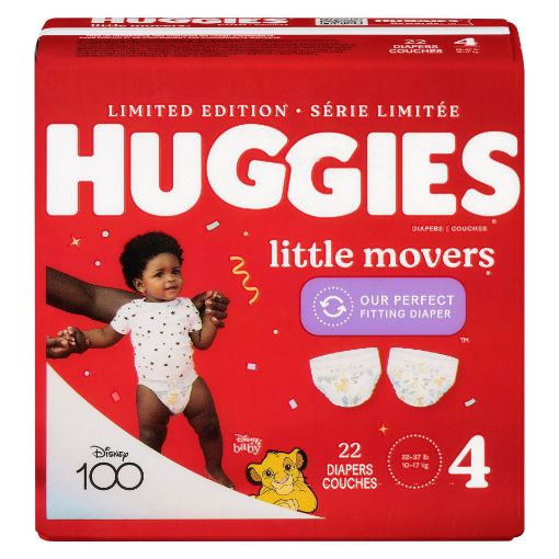 Picture of HUGGIES LITTLE MOVERS DIAPERS STEP 4 JUMBO PACK 22S