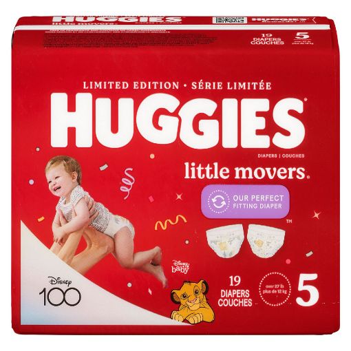 Picture of HUGGIES LITTLE MOVERS DIAPERS STEP 5 JUMBO PACK 19S