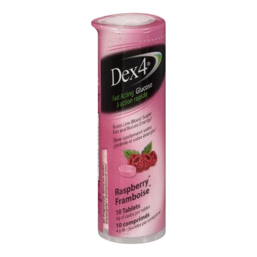 Picture of DEX 4 GLUCOSE TABLETS - RASPBERRY 10S