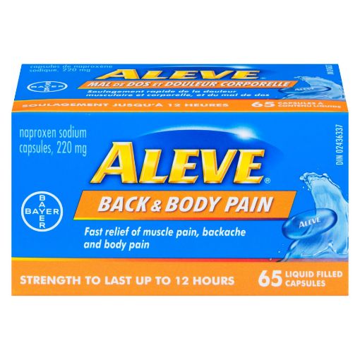 Picture of ALEVE BACK and BODY LIQUID GELS 65S