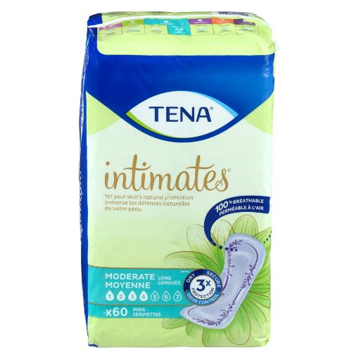 Picture of TENA PADS - MODERATE LONG - JUMBO PACK 60S                                 