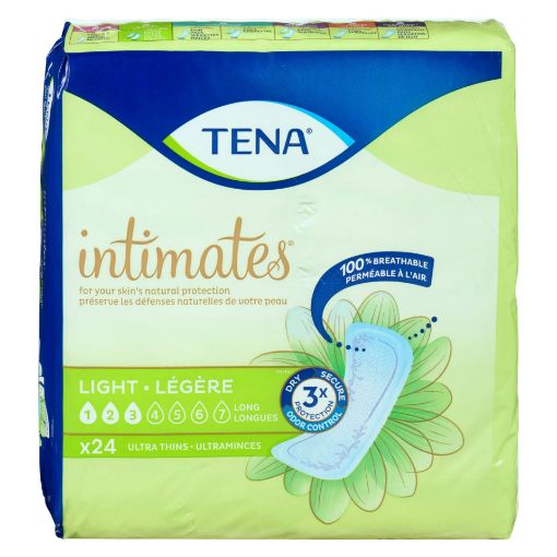 Picture of TENA SENSITIVE CARE PADS - EXTRA COVERAGE - LIGHT LONG 24S