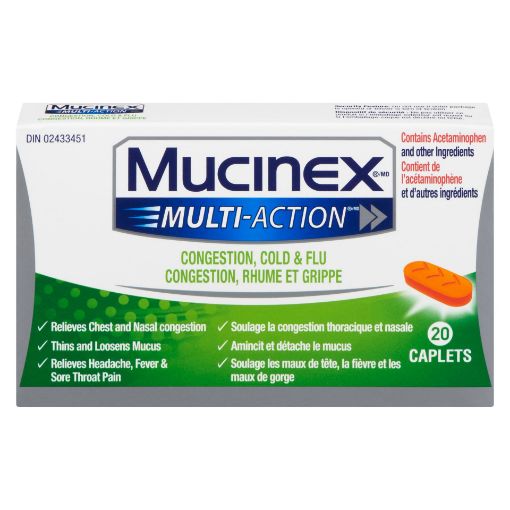 Picture of MUCINEX COLD and SINUS 20S