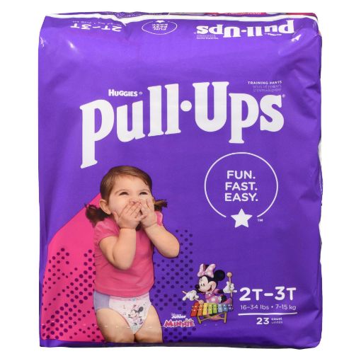 Picture of HUGGIES PULL-UPS LEARNING DESIGNS TRAINING PANTS 2T-3T GIRL JUMBO PK 23S   