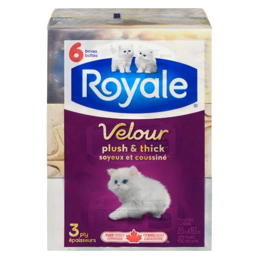 Picture of ROYALE VOLOUR 3PLY FACIAL TISSUE 6X72S