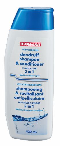Picture of PHARMASAVE DANDRUFF SHAMPOO AND CONDITIONER 2IN1 CLASSIC CLEAN 420ML