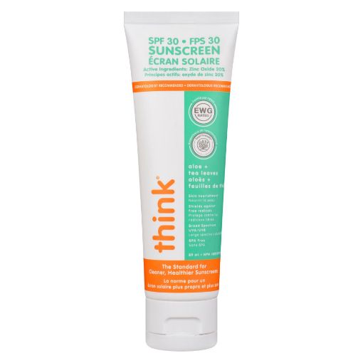 Picture of THINKSPORT SAFE SUNSCREEN SPF30 ALOE and TEA LEAVES 89ML