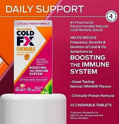 Picture of COLD-FX - ORANGE - CHEWABLES 45S