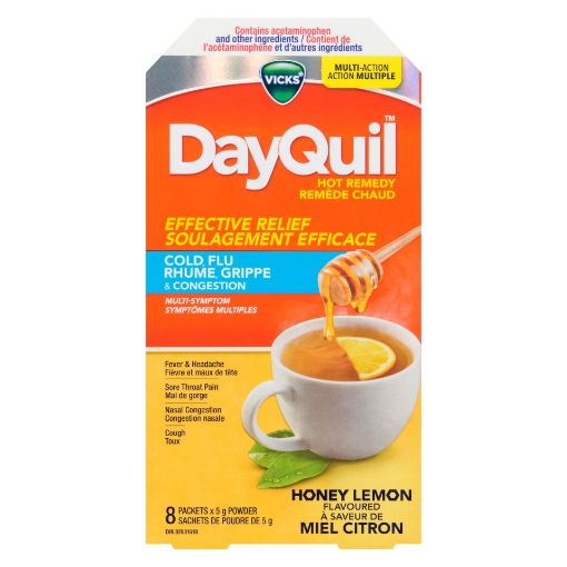 Picture of VICKS DAYQUIL HOT REMEDY POWDER PACKS 8S