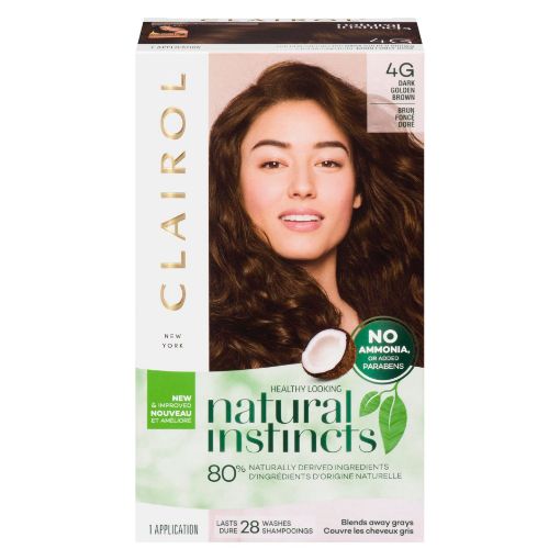 Picture of CLAIROL NATURAL INSTINCTS HAIR COLOUR - 4G DARK GOLDEN BROWN - GOLDEN CAPPU