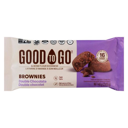 Picture of GOOD2GO BROWNIES DOUBLE CHOCOLATE 2X20GR