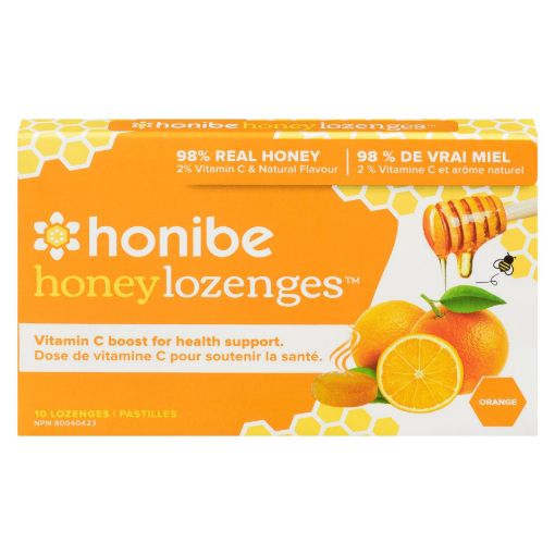 Picture of HONIBE HONEY LOZENGES W/ VITAMIN C and ORANGE 10S