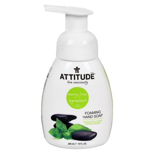 Picture of ATTITUDE FOAMING HAND SOAP  - GREEN APPLE AND BASIL 295ML