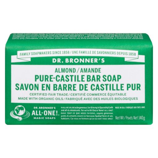 Picture of DR. BRONNER BAR SOAP - ALMOND 140GR
