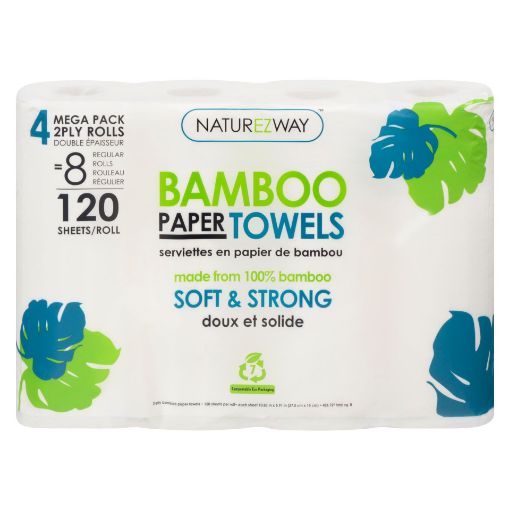 Picture of NATUREZWAY BAMBOO PAPER TOWEL 4 ROLLS