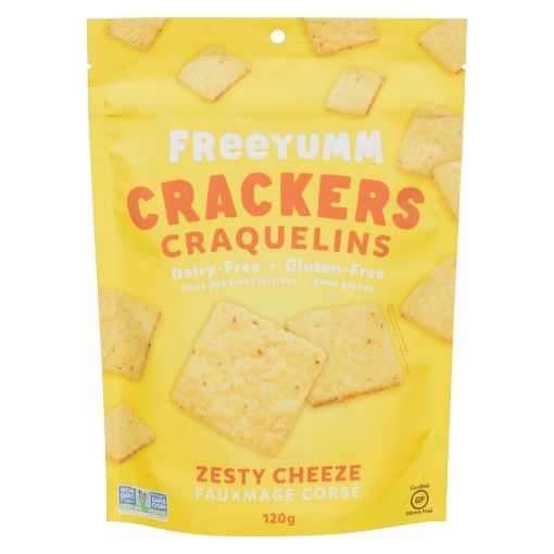 Picture of FREEYUMM CRACKERS - ZESTY CHEESE 120GR