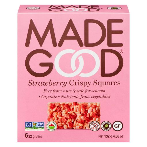 Picture of MADE GOOD - STRAWBERRY CRISPY SQUARES 132GR 