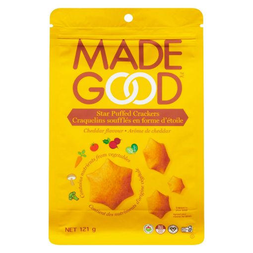 Picture of MADEGOOD STAR PUFFED CRACKERS - CHEDDAR 6S