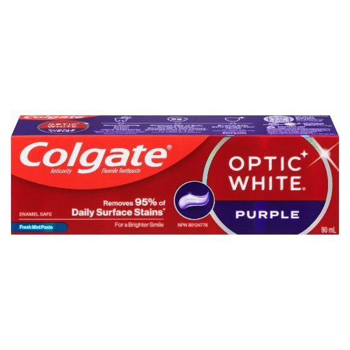 Picture of COLGATE OPTIC WHITE PURPLE TOOTHPASTE - FRESH MINT 90ML
