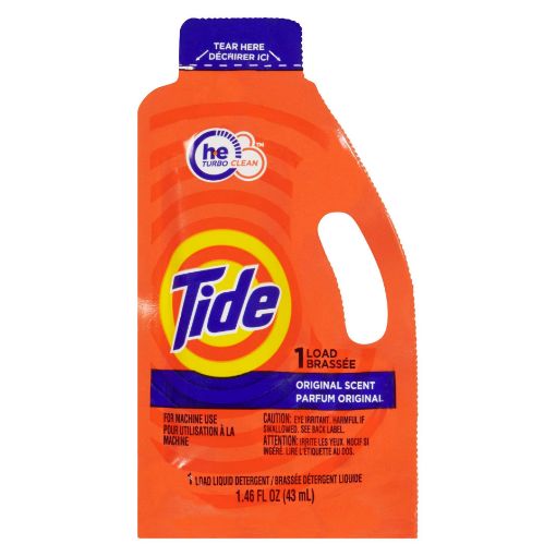 Picture of TIDE 1 LOAD LIQUID LAUNDRY DETERGENT 43ML