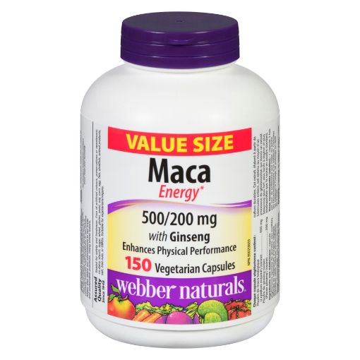 Picture of WEBBER NATURALS MACA ENERGY VALUE SIZE CAPSULES 150S