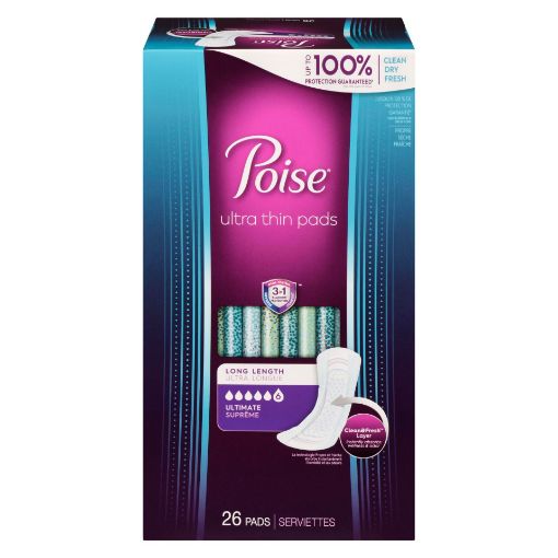 Picture of POISE PADS - ULTRA THIN - ULTIMATE LONG 26S