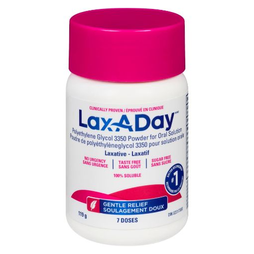 Picture of LAX-A-DAY PEG 3350 POWDER - 7 DAY SUPPLY 119GR                             