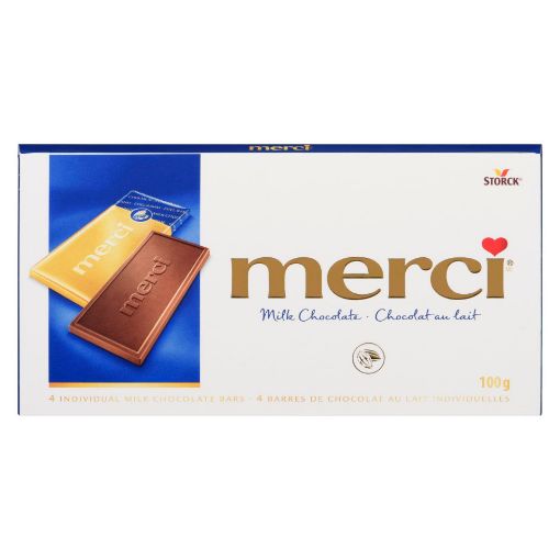 Picture of MERCI MILK CHOCOLATE - TABLET 100GR