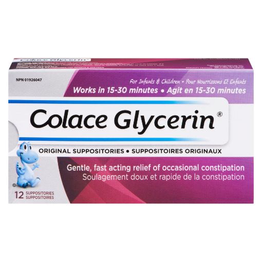 Picture of COLACE GLYCERIN SUPPOSITORIES - INFANT 12S                                 