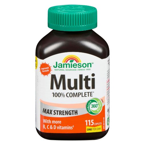 Picture of JAMIESON MULTI 100% COMPLETE VITAMIN - MAX STRENGTH 115S