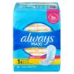 Picture of ALWAYS MAXI PAD - SIZE 1 REGULAR - UNSCENTED W/FLEXI WINGS 1.2X 28S
