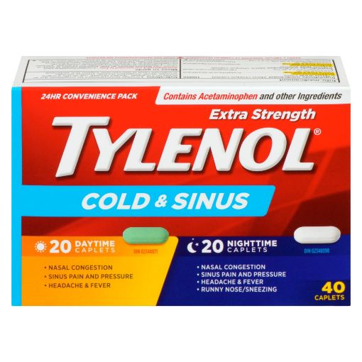 Picture of TYLENOL COLD and SINUS DAY/NIGHT 40S