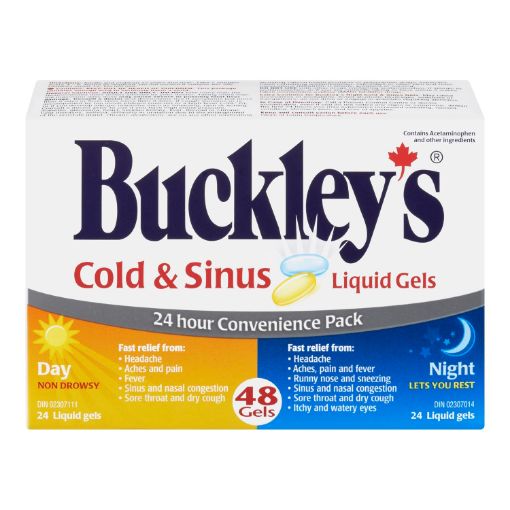 Picture of BUCKLEYS COLD AND SINUS LIQUID GELS - DAY and NIGHT COMBO 48S