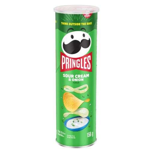 Picture of PRINGLES CHIPS - SOUR CREAM and ONION 156GR