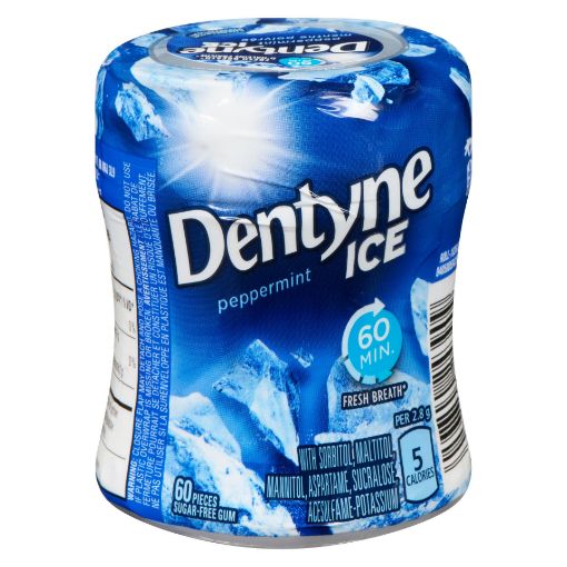 Picture of DENTYNE GUM BOTTLE - ICE PEPPERMINT 60S