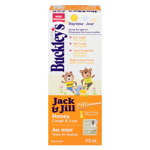 Picture of BUCKLEYS JACK and JILL HONEY COUGH and COLD SYRUP 115ML