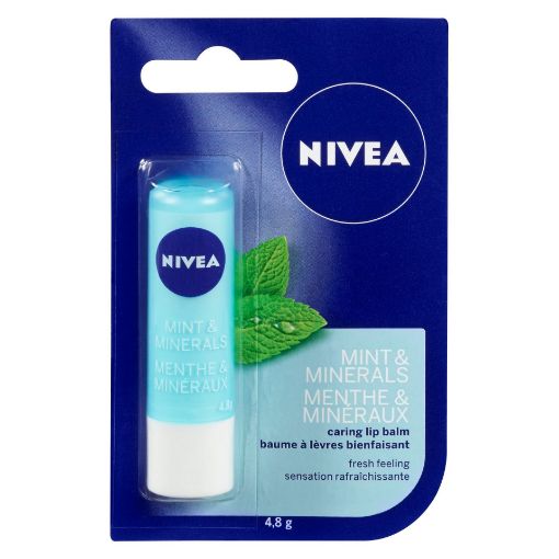 Picture of NIVEA PURE and NATURAL LIP BALM - MINT and MINERALS 4.8GR