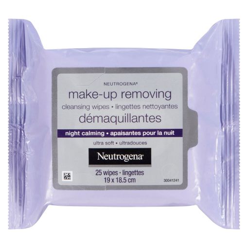 Picture of NEUTROGENA NIGHT CALMING MAKEUP REMOVING CLOTHS 25S                        