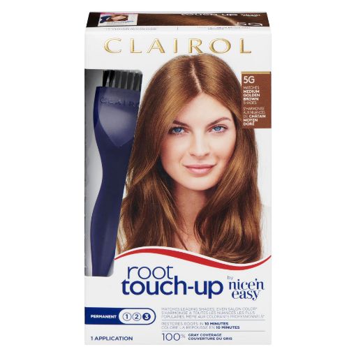 Picture of CLAIROL NICE N EASY ROOT TOUCH UP - 5G MED GOLDEN BROWN                    