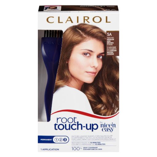Picture of CLAIROL NICE N EASY ROOT TOUCH UP - 5A MED ASH BROWN                       
