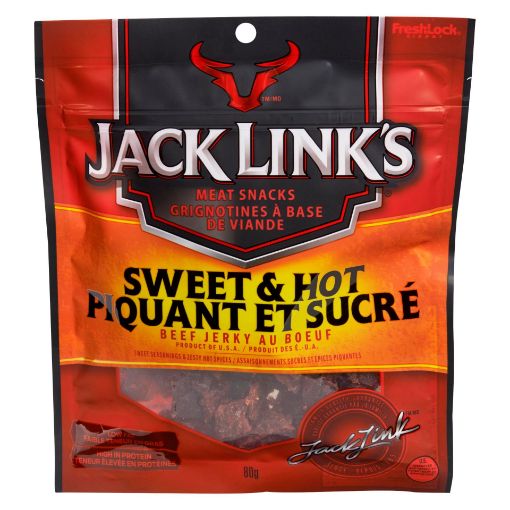 Picture of JACK LINKS BEEF JERKY - SWEET and HOT 80GR